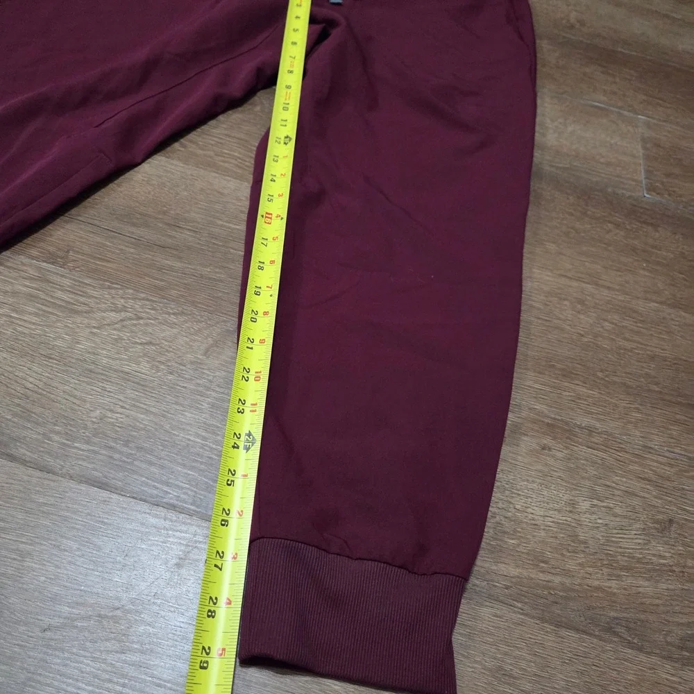 FIGS Tansen Jogger Scrub Pants Mens XL Short Burgundy Maroon 1000203